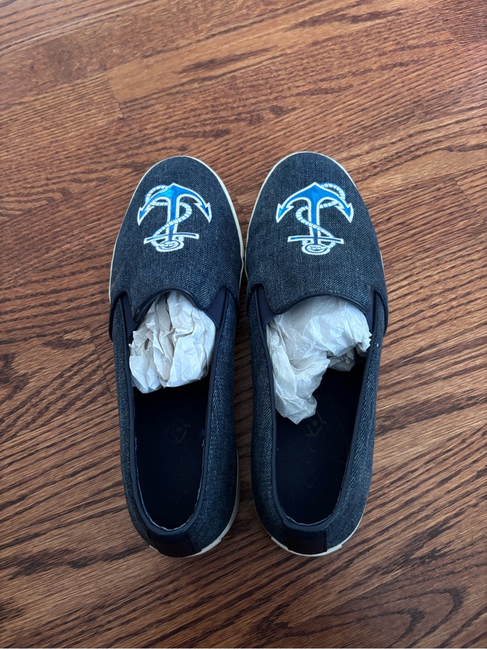 Katy Perry anchor slip on shoes